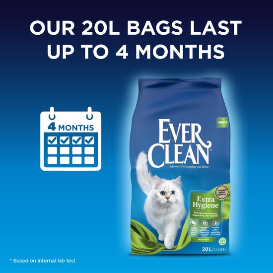 Our 20L bags last up to 4 months
