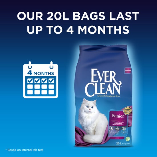 Our 20L bags last up to 4 months